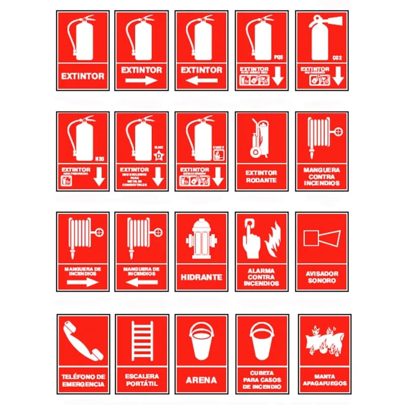 Señales de Equipos Contra Incendios