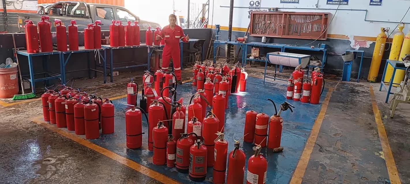 Mantenimiento de Extintores en Taller Fijo
