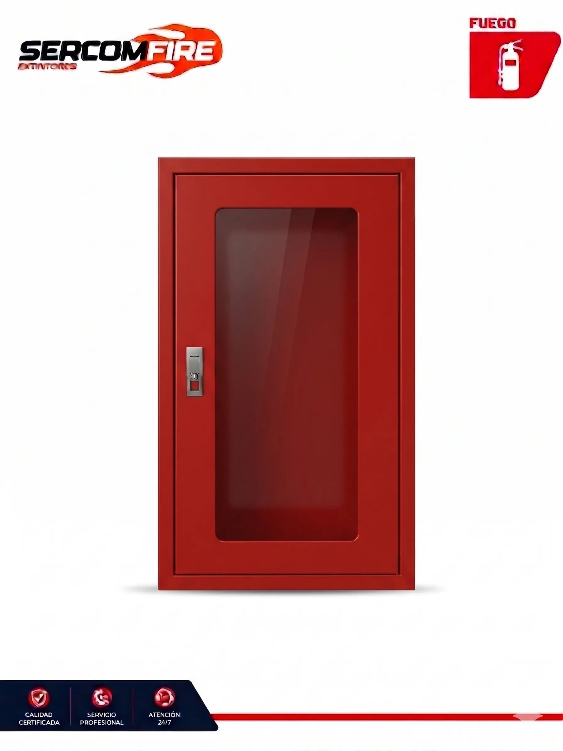 GABINETE METALICO PARA EXTINTOR 6 KG
