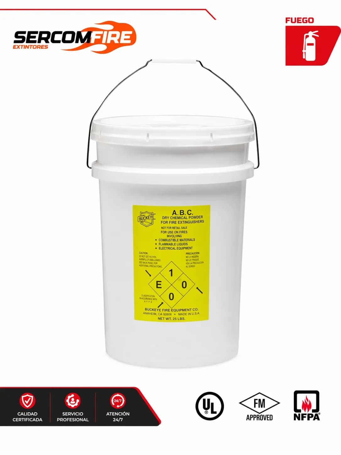 POLVO QUIMICO SECO ABC BUCKEYE